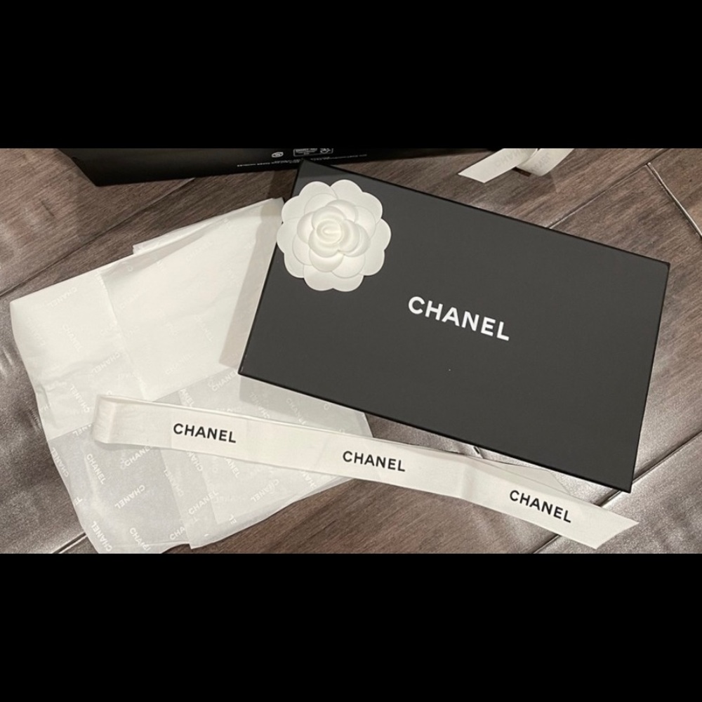 Authentic Chanel black gift box set